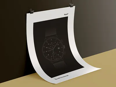 Luminant - Max Bill Print frame junghans luminant max bill paper poster print watch website