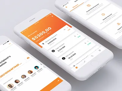 Crypto Wallet App Design app app design cryptocurrency ios sketch sketchapp ui design uiux user experience user interface ux design