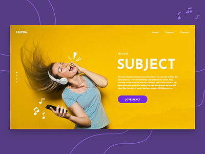 Honest Landing Page Concept | Sketch Freebie clean concept design freebie landing minimal mockup music page sketch ui