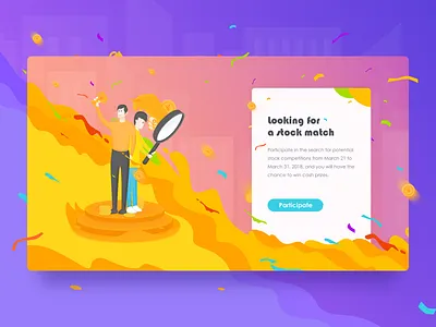 Looking For A Stock Match bonus finance gold coin illustrator looking purple stock wavy