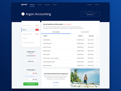 Plooto Dashboard - Launch day! 🚀 dashboard fintech launch payments redesign toronto