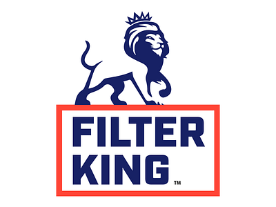 Filter King Logo air filters filters king landing page lion logo logos web design website