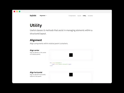 WIP - Stylekit Utility interface layout light minimal simple styleguide stylekit ui
