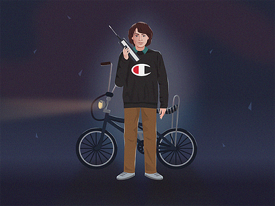 Mike Wheeler 80s demogorgon eleven mike wheeler stranger things tv show