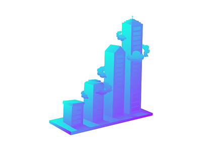 Optimoose #5 adobe illustrator blue cyan gradient illustration vector vibrant