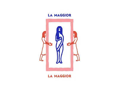 La Maggior branding design graphc handmade identity illustration label logo portfolio stamp vintage
