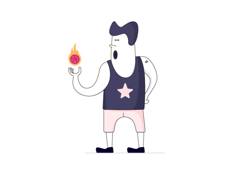 Mystery ball design dribbble dribbble stickers illustration playoff sticker sticker mule