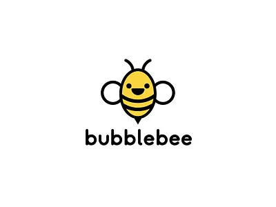 BubbleBee logo bee brand branding creative design identity logo logotype minimal tea