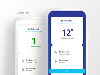 Queue - by Qikwell display healthcare hospital manager queue status waiting