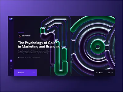 10C Blog Article 10c 10clouds 3d article blog cinema4d landingpage post purple