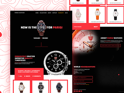 Parigi homepage landing page ui ux web webdesign