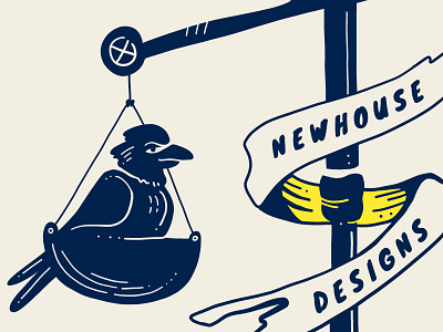 Weighing Ideas birds bulb crow design light light bulb print scales