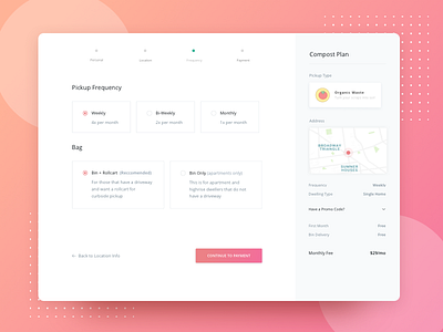 Custom Checkout Flow checkout clean cyrcle light ui ux