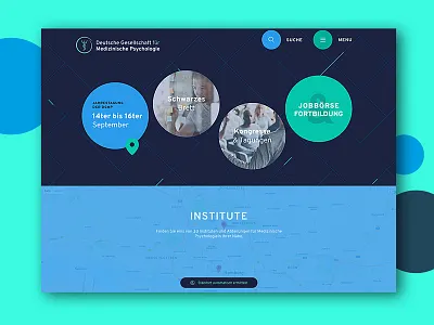 DGMP Website for Medical Psychology agency cms design digital interface joomla portal ui ux web webdesign