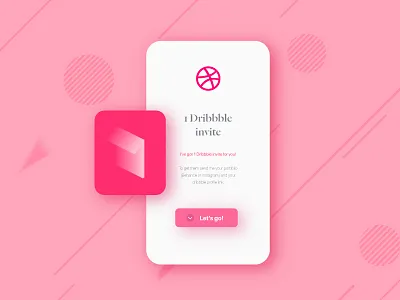 Dribbble Invite app design dribbble dribbbleinvite graphic invite one shot ui