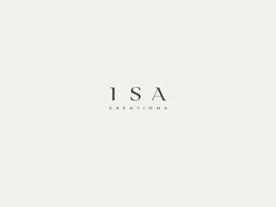 Isa Creations brand branding creations design font identity isa logo style visual