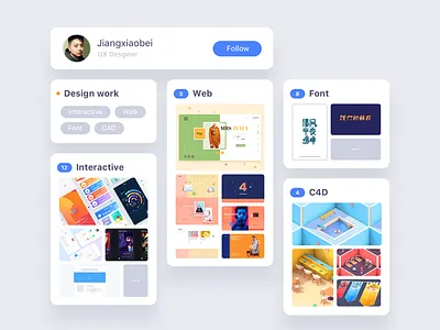Follow me card follow me simple