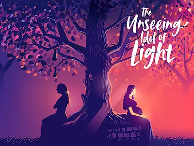 Unseeing idol of Light contrast cover dark design emotion extreme illustration india light penguin books shadows story