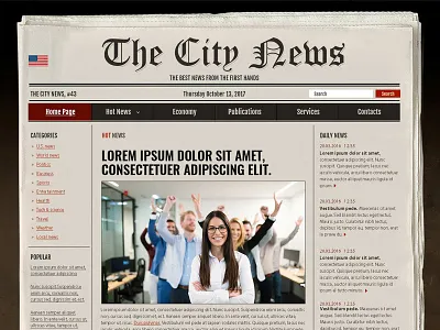 Newspaper Free PSD (photoshop) Template free psd templates photoshop templates psd template psd templates psd website templates