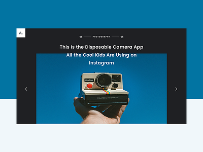 UI Experiment #22 blog experiment font free homepage landing mondrianizm one page website ui unsplash ux website
