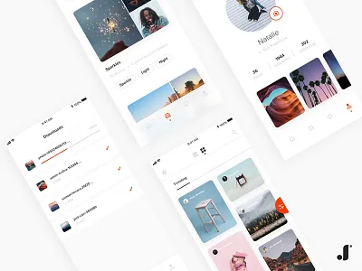 Unsplash App Concept app clean ios mobile photography ui unsplash ux white