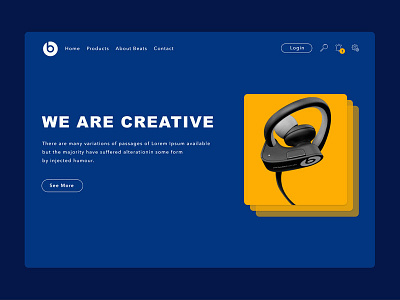 Beats by Dre beats design ui ux website
