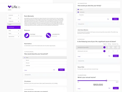 Surveys design system component design system health surveys ui wellness