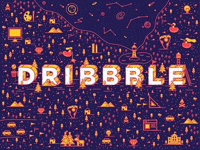 Dribbble Playground dribbble playoff stickermule
