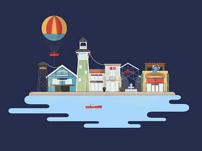 Illustration: Disney Springs is my happy place disney disney springs illustration walt disney world