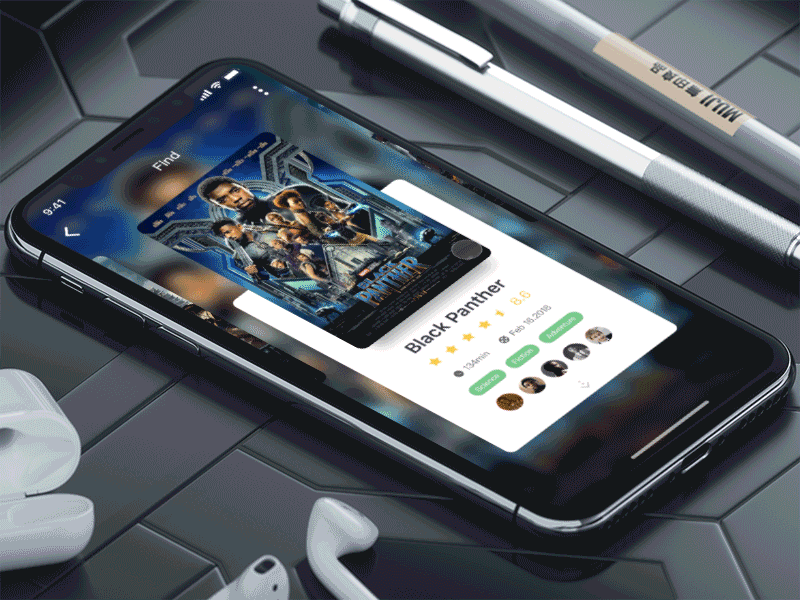Film Ticket Booking app cinema list material mobile movie poster tickets ui ux