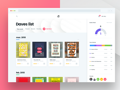 BookClub Product bookclub books clean design landing page reading reads ui white