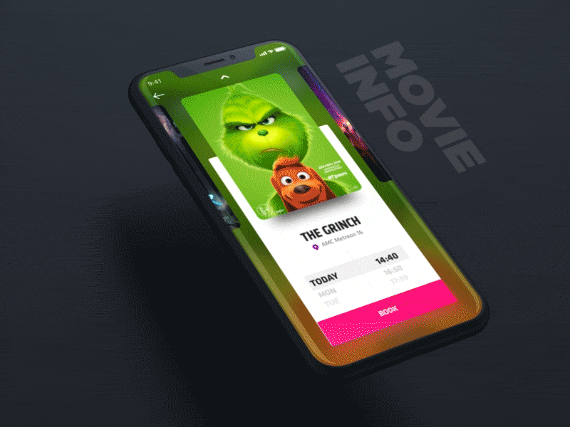 Pull for Info animation interaction mobile movie ui ux vietnam watch