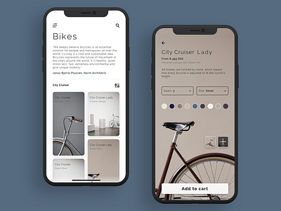 Copenhagen Bike Company bikes clean iphonex minimal pastel colours