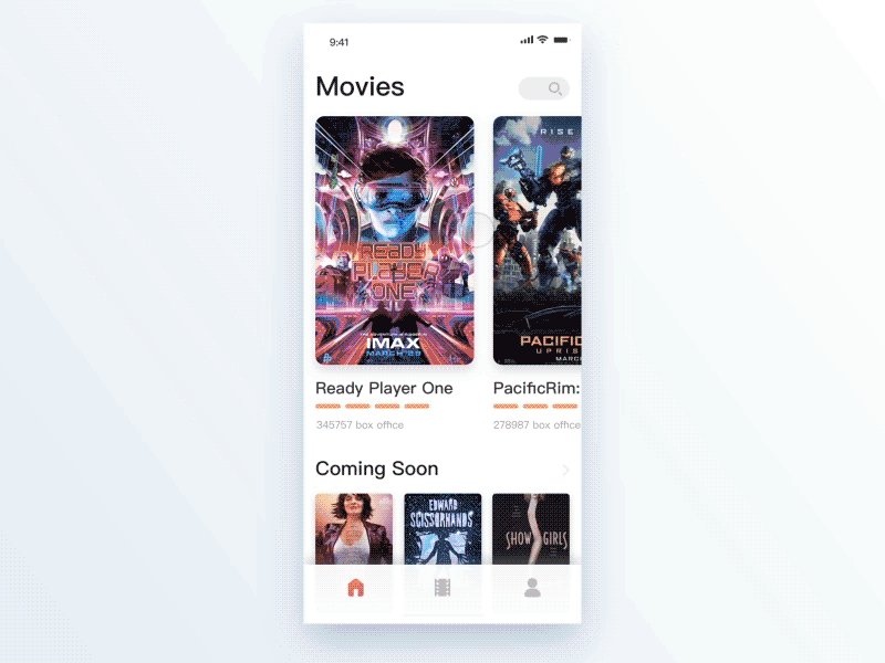 The movie2 ae application details dynamic effect ios mobile movie principle program ue ui