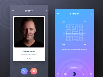 Support and scan clothes cuberto ecommerce goods interface motion scan shopping sketch ui ux