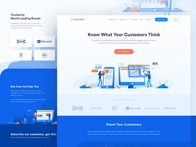 Brand Analytics Website ads analytic brand chart dashboard data illustration insight isometric landing market research