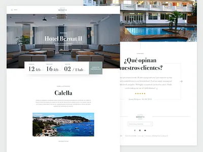Home hotel booking desktop flat home hotel web