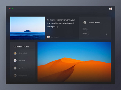 Collection client blue web