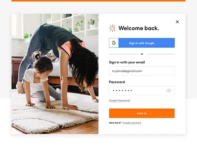 Sign in and Create Account modal for Policygenius create account credentials log in login modal sign in sign up