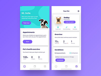 Costa Rica Pets app ios ixd mobile mockup pets productdesign ui userinterface ux visualdesign