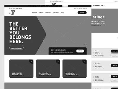 Wireframes community membership ui website wireframes