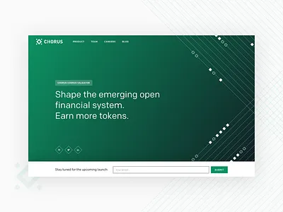 Chorus - Landing exploration blockchain fintech homepage landing minimal ui ux webdesign