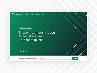 Chorus - Landing exploration blockchain fintech homepage landing minimal ui ux webdesign