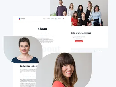 Be:Spoken About Page about bio biography language learning responsive rwd team website