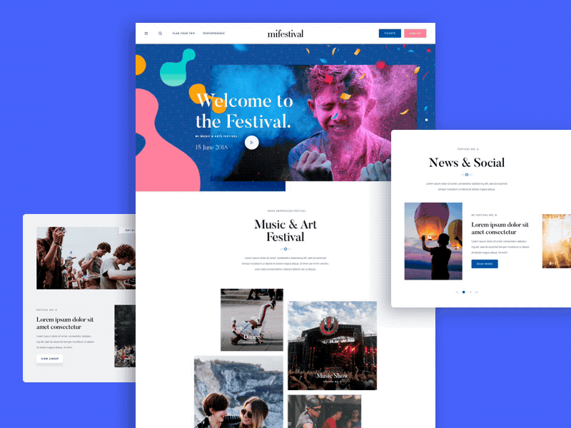 MIFESTIVAL | Home Page camping colorful dance festival food home page kids landing page music