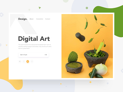 Split Header Design - Landing Page colorful gradient landing page minimal split fold split web design uidesign webdesign