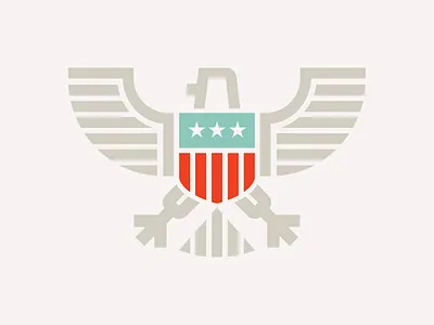 Eagle america american crest eagle logo monoweight