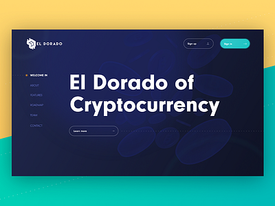 El dorado - Cryptocurrency Home bitcoin blue cryptocurrency header homepage navy blue top turkish vertical menu yellow