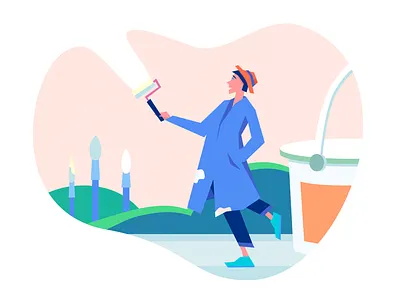 Color your world up - Illustration colors design experience graphic illustration light material vector