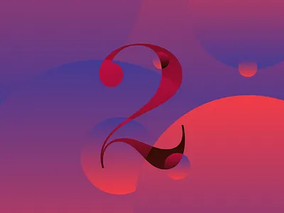 Numbers. color colors design experimental gradient gradients graphic number numbers project ui web